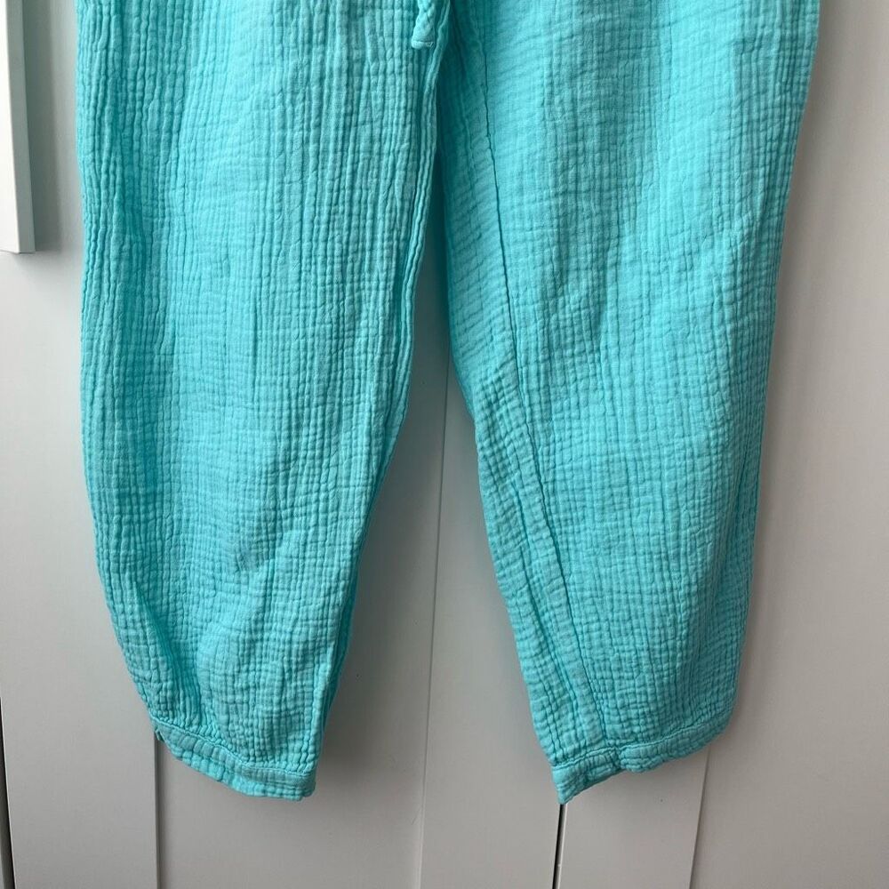 NWT HONORINE harper pant cotton gauze pool blue size medium - Picture 5 of 13